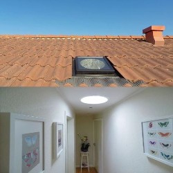 Tubo solar Velux rígido cubierta inclinada