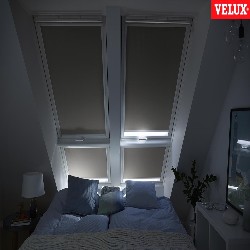 Cortinas VELUX oscurecimiento total eléctrica color estándar