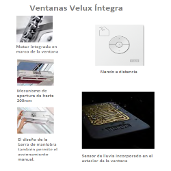 Ventana VELUX giratoria GGL Integra® 206821 pintada blanca y vidrio aislamiento térmico