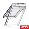 Ventana VELUX proyectante GPU 0068 poliuretano blanco con vidrio máximo aislamiento