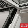 Ventana VELUX proyectante  eléctrica GPU 007021 poliuretano blanco y vidrio laminado seguridad