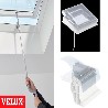 VELUX ventana manual cúpula acrílica cubierta plana