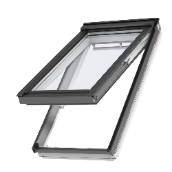 Ventana VELUX proyectante GPL 2070 blancas y vidrio laminado seguridad