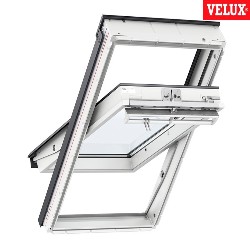 Ventana VELUX giratoria GGL 2070Q anti-intrusión blancas y vidrio seguridad