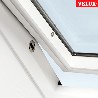 Ventana VELUX giratoria GGL 2070Q anti-intrusión blancas y vidrio seguridad