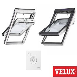 Ventana VELUX giratoria GGU Integra® 007021 poliuretano blanco y vidrio laminado seguridad