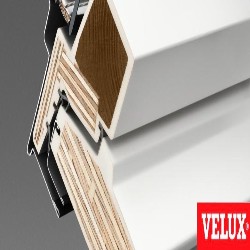 Ventana VELUX giratoria GGU Integra® 006821 poliuretano blanco y vidrio aislamiento térmico