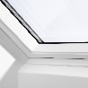 Ventana VELUX giratoria GGU Integra® 006821 poliuretano blanco y vidrio aislamiento térmico