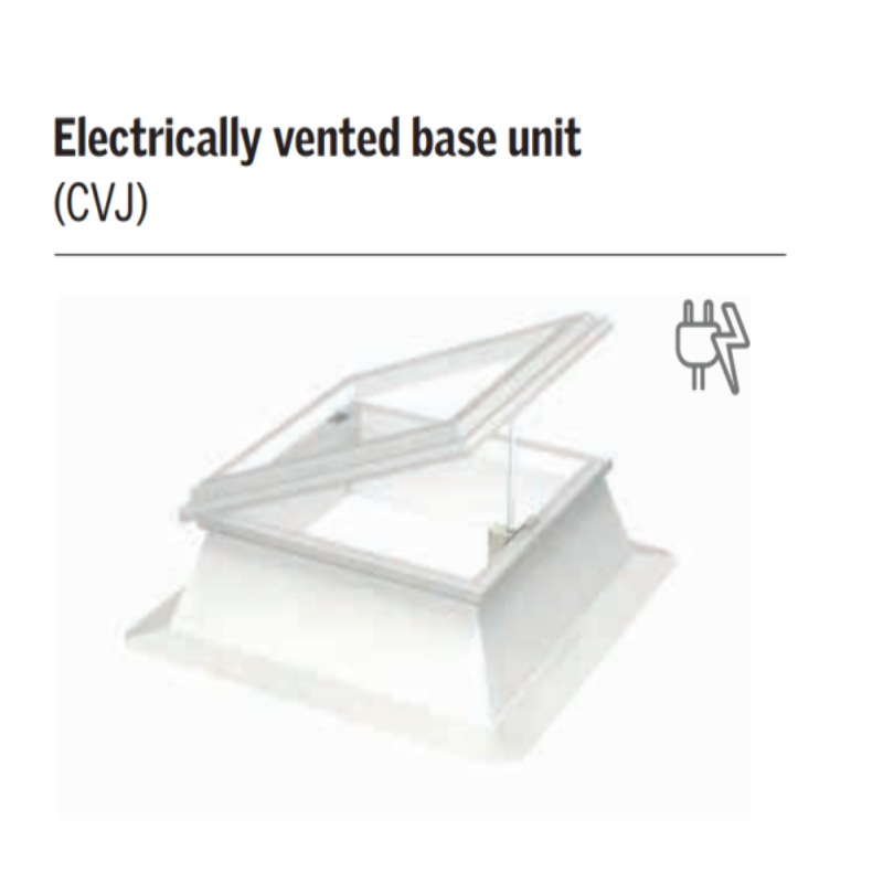 VELUX Claraboya base eléctrica 15 cm