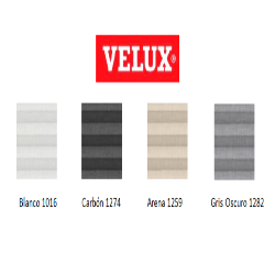 Cortinas plisadas VELUX  manual color estándar