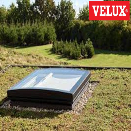 VELUX Ventana fija con cúpula de vidrio curvo