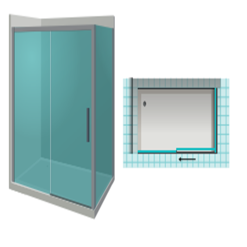 Mampara de ducha frontal corredera ST Edimburgo