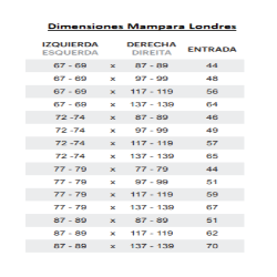 Mampara ducha Doccia angular corredera modelo ST Londres