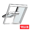 VELUX  2en1 ventana giratoria manual GGLS 2070 blanca y vidrio laminado seguridad