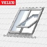 VELUX  2en1 ventana giratoria manual GGLS 2070 blanca y vidrio laminado seguridad