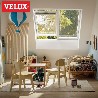 VELUX  2en1 ventana giratoria manual GGLS 2070 blanca y vidrio laminado seguridad