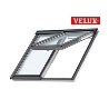 VELUX  2en1 ventana proyectante manual GPLS 2070 pintada blanca.