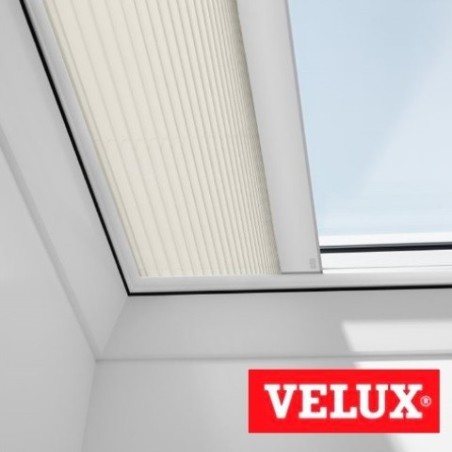 Cortinas VELUX plisadas cubierta plana acrílica