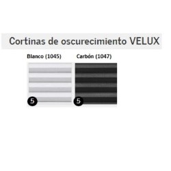 Cortinas VELUX oscurecimiento solar cubierta plana acrílica