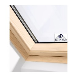 VELUX ventana giratoria GGL 3070 madera y vidrio laminado seguridad