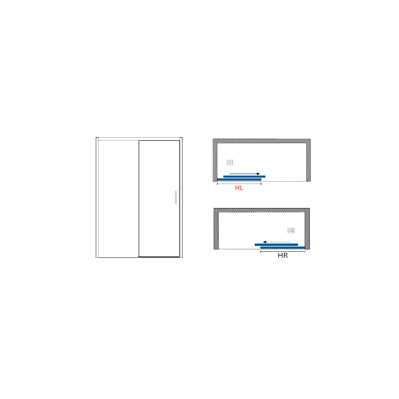 Mampara de ducha frontal corredera ST Florida. Oferta mampara de ducha