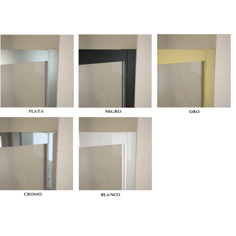 Mampara de ducha frontal corredera ST Danubio. Ofertas mamparas duchas