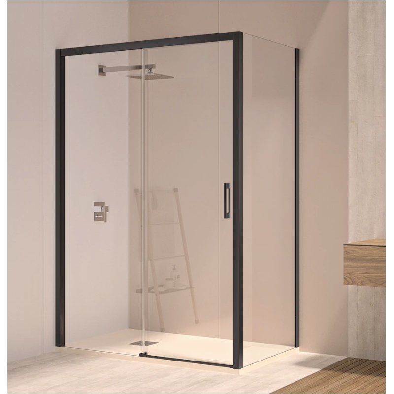 Mampara de ducha corredera con lateral fijo ST Miami. Oferta mamparas