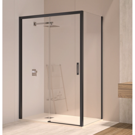 Mampara de ducha corredera con lateral fijo ST Miami. Oferta mamparas