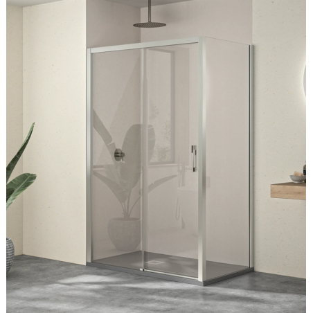 Mampara de ducha corredera con lateral fijo ST Misurii. Oferta mampara