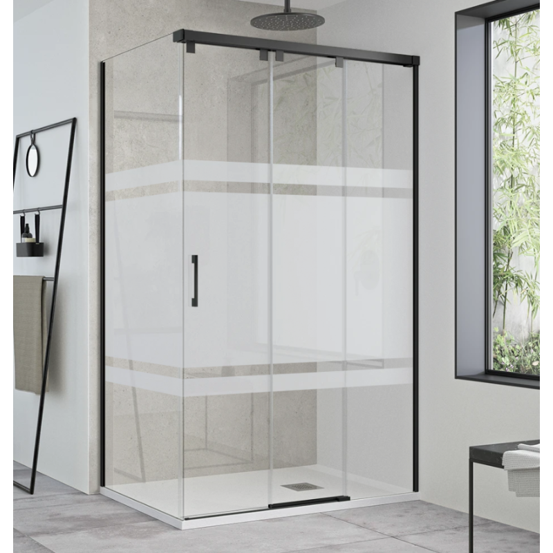 Mampara de ducha angular corredera ST Tovar. Oferta mamparas duchas