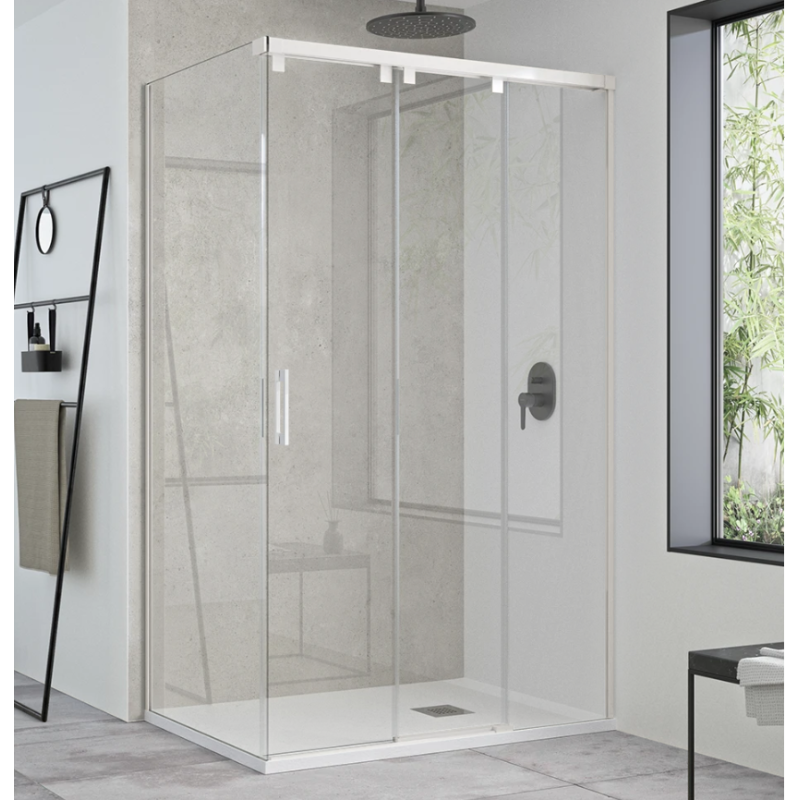Mampara de ducha angular corredera ST Tovar. Oferta mamparas duchas