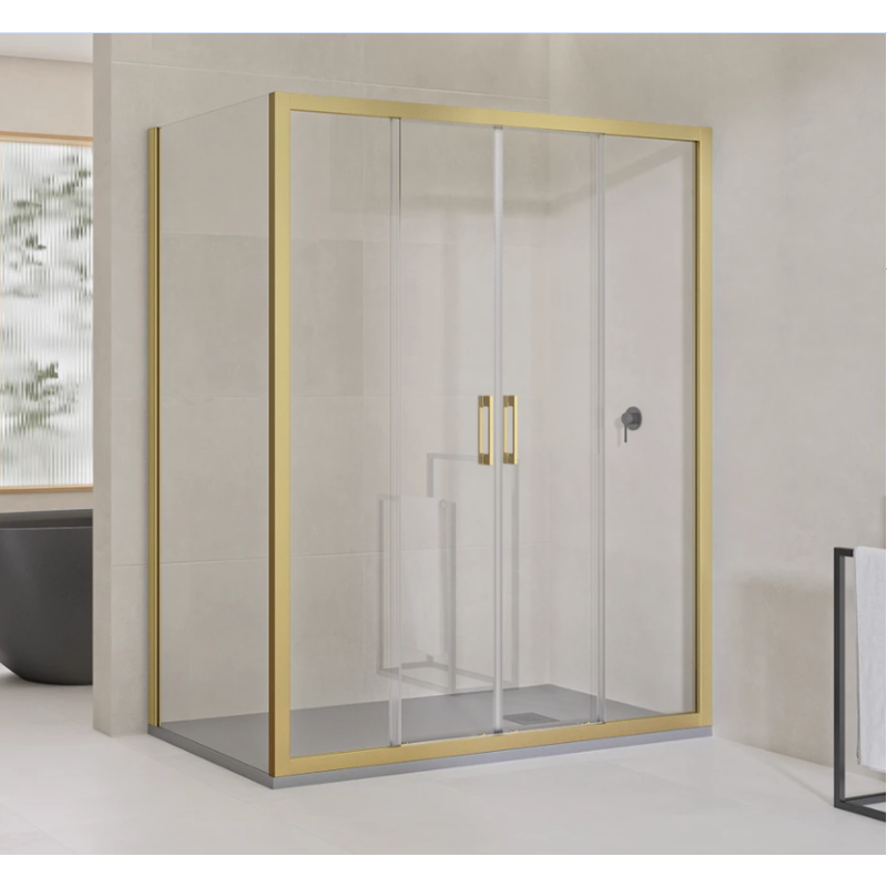 Mampara de ducha angular corredera ST Garona. Ofertas mamparas duchas