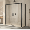 Mampara de ducha angular corredera con lateral fijo ST Guadiana.