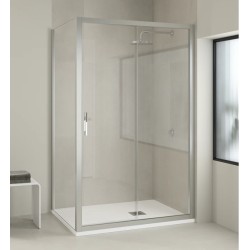 Mampara de ducha corredera con lateral fijo ST Abu Dabi.Oferta mampara