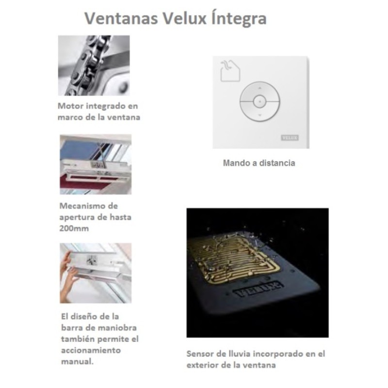 Ventanas VELUX giratorias GGL Integra® 207021. Precio ventanas VELUX