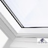 VELUX Ventana giratoria GGU 0068 poliuretano blanco y vidrio aislamiento térmico