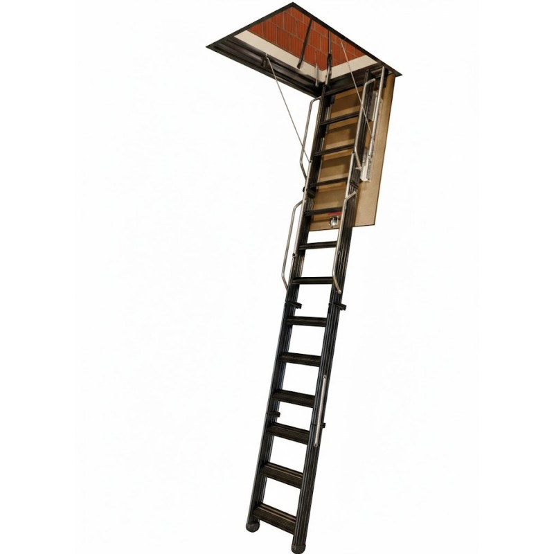 Escalera Escamoteable metalica PK4. Escalera plegable techo barata
