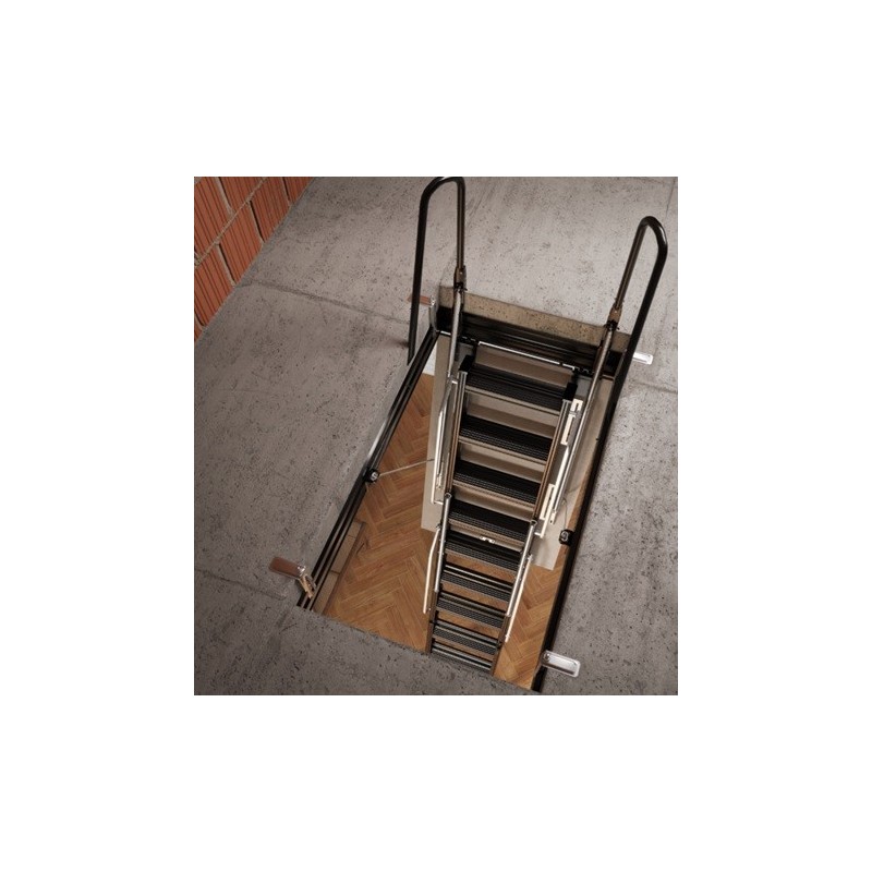 Escalera Escamoteable metalica PK4. Escalera plegable techo barata