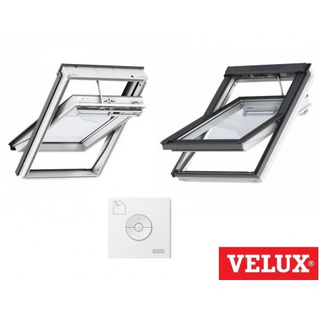 Ventana Velux giratoria GGL Integra® 207021 pintada blanca y vidrio laminado seguridad