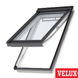 Ventana Velux proyectante GPU 0070 poliuretano blanco y vidrio laminado seguridad