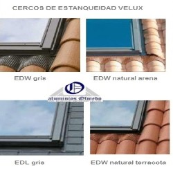 Ventana Velux proyectante GPU 0070 poliuretano blanco y vidrio laminado seguridad