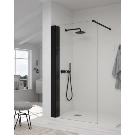 Mampara de ducha fija Doccia modelo ST Nova con armario integrado