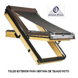 Toldo para ventanas de tejado Roto