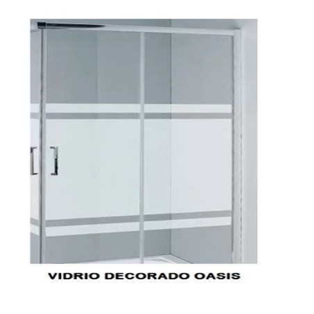 Mampara de ducha  fija Doccia modelo Mindano