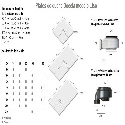 Plato de Ducha Doccia textura Lisa