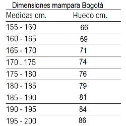 Mampara ducha corredera Doccia modelo Bogotá