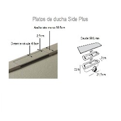 Plato de ducha extraplano GME modelo Side Plus