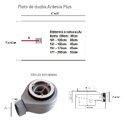 Plato de ducha Ardesia Plus extraplano textura pizarra