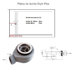 Platos de ducha extraplanos Style Plus textura pizarra