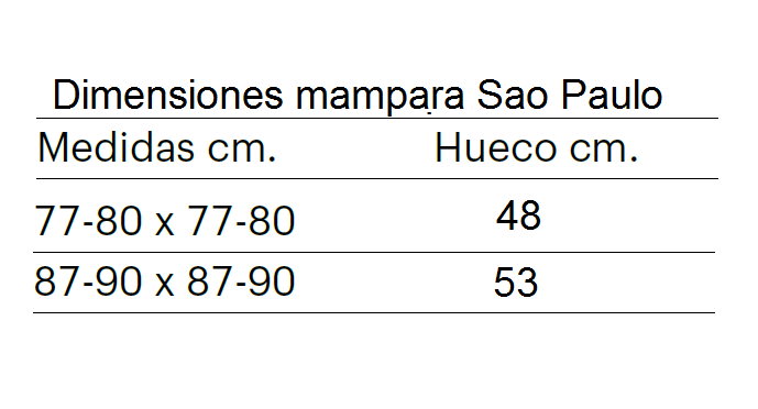 Sao Paulo ▷ Mampara de ducha semicircular 90x90 y 80x80.【Envío gratis ✈️】